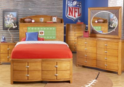 NFL Bengals Touchdown Honey 3 Pc Full Bookcase Storage Bedroom