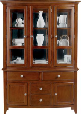 Santa Cruz Dark Pine China Cabinet