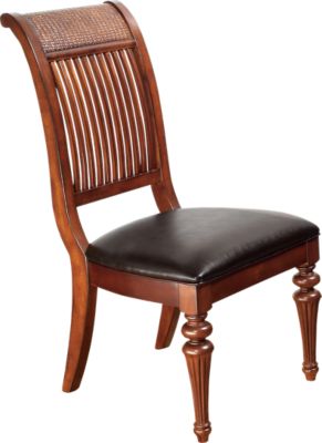 Cindy Crawford Home Key West Dark Slat Back Side Chair