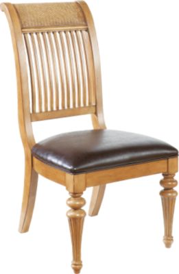 Cindy Crawford Home Key West Light Slat Back Side Chair
