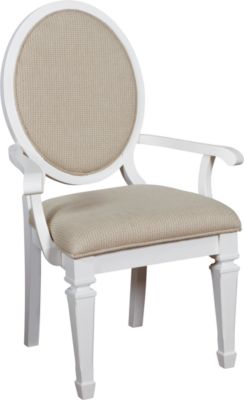 Belmar White Arm Chair