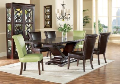 Shelton Mocha 5 Pc Parsons Diningroom