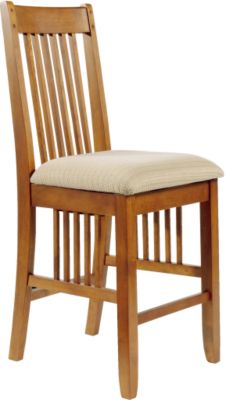 Artesia Oak Counter Height Bar Chair