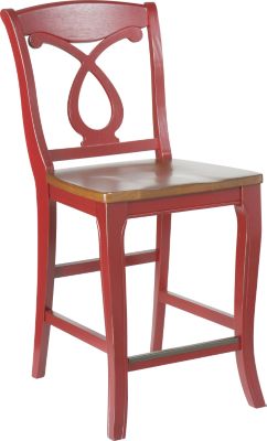 Cindy Crawford Home California Cottage Red Barstool