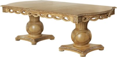 Cindy Crawford Home Villa D'Oro Double Pedestal Dining Table