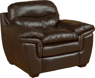Rozzano Chocolate Leather Chair