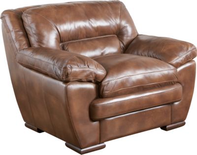 Mariposa Oak Leather Chair