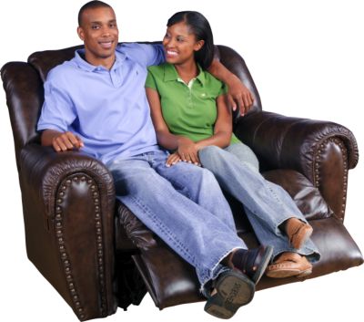 Sergio Leather Match Recliner