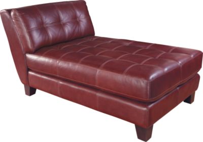 Cindy Crawford Home Avenue Red Leather Chaise