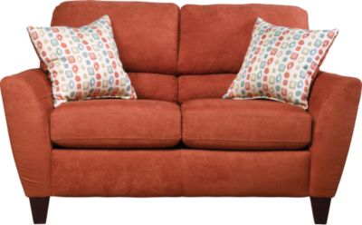Silhouette Paprika Loveseat