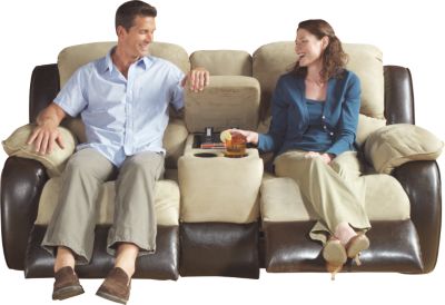 Lynley Hazelnut Motion Loveseat