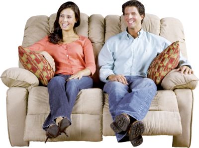 Rafferty Buff Motion Loveseat