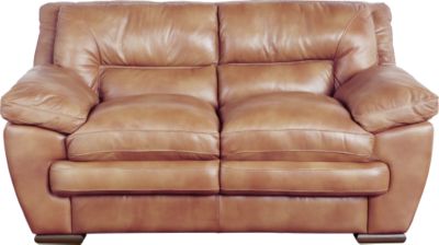 Mariposa Luggage Leather Loveseat