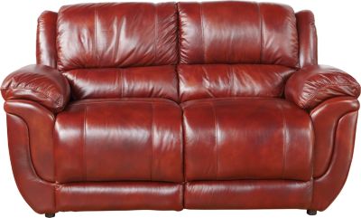 Novali Maple Leather Match Stationary Loveseat