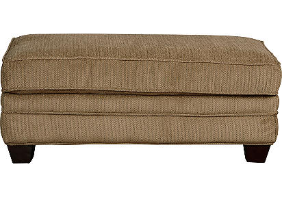 Jersey Taupe Cocktail Ottoman