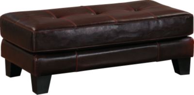 Molina Brown Leather Cocktail Ottoman