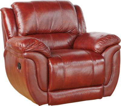 Novali Maple Leather Match Recliner