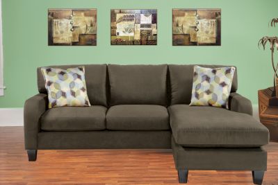 Cindy Crawford Home Bailey Espresso 2 Pc Sectional Livingroom