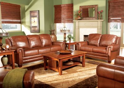 Novato Leather 8 Pc Livingroom