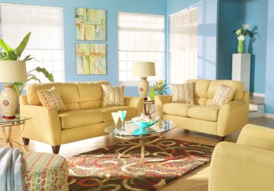 Silhouette Sand 8 Pc Livingroom