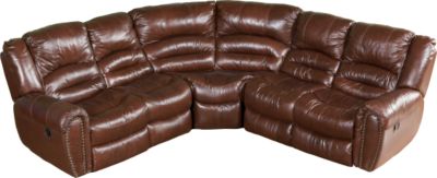 Barcelona Leather Match 3 Pc Sectional