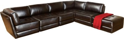 Milanese 6 Pc Modular Brown Sectional