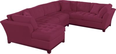 Cindy Crawford Home Metropolis Cardinal Left 3 Pc Sectional
