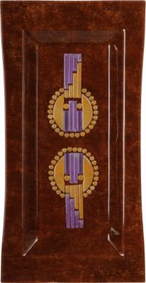 Bandeja Rectangular Circle Bead
