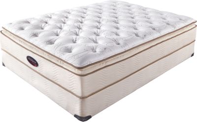 Simmons Beautyrest Beauty Cloud Queen Low Profile Mattress Set