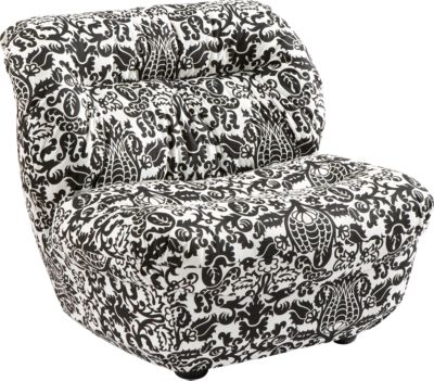 Whenever Black & White Chair