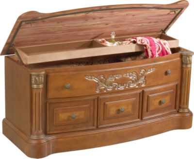 Swarthmore Cherry Burl Cedar Chest