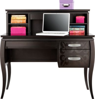 Belle Noir Cherry Student Desk & Hutch