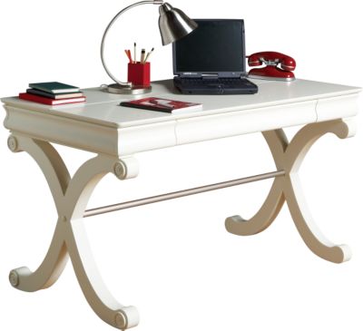 Oberon White Writing Desk