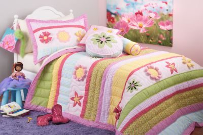Flower Power Twin Bed Set