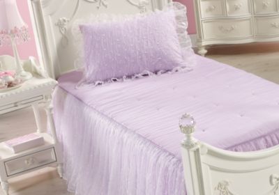 Ball Gown Purple Full Bedset