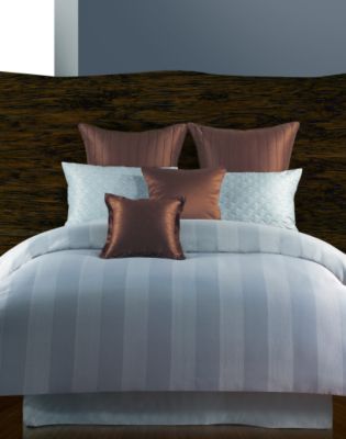 Geo Blue 9 Pc Queen Bed Linens Set