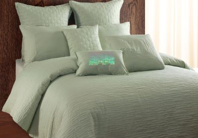 Waves 9 Pc Queen Linens Set