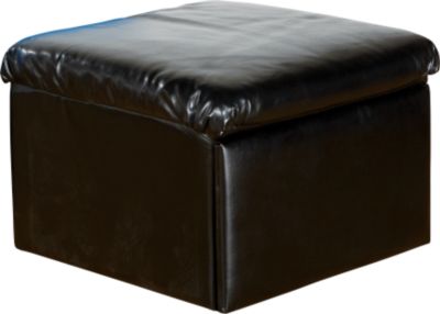 NFL Black Ottoman