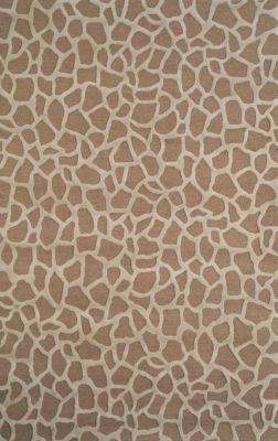 Seville Collection of LIORA Giraffe Taupe 8x10 Rug