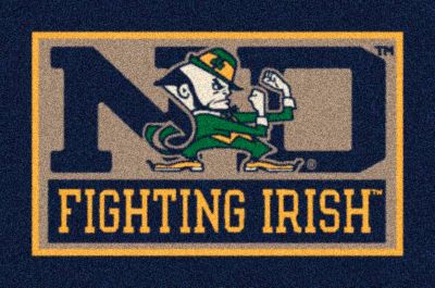 University of Notre Dame 4 x 5 Irish Rug