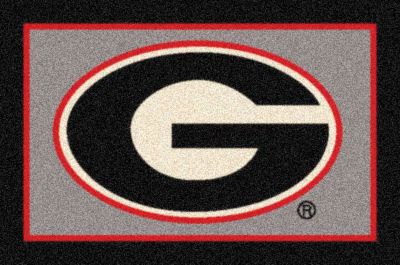 University of Georgia 5 x 8 Logo Rug