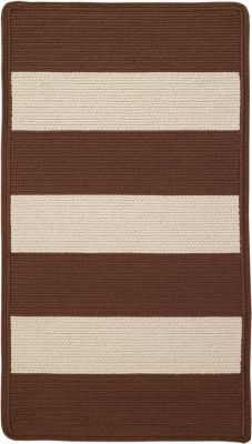 Cabana Stripe Coffee 8x11 Rug
