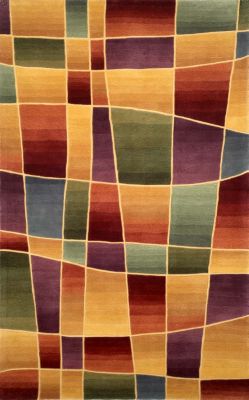 Inspirations Lines Multi Rug - 8 x 10