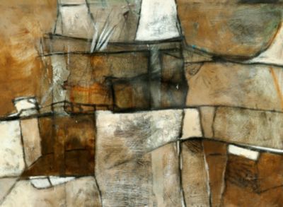 Earthtone Abstract Canvas Artwork