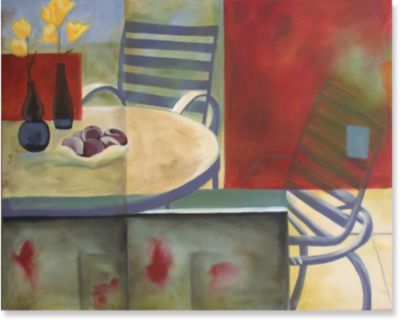 Abstract Cafe I Canvas Artwork