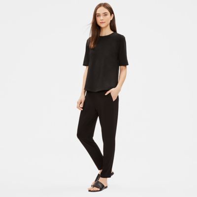 eileen fisher slubby organic cotton jersey