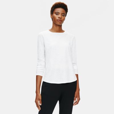 eileen fisher cotton tee