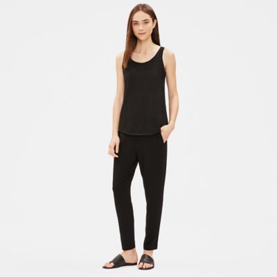 eileen fisher cotton stretch jersey shell