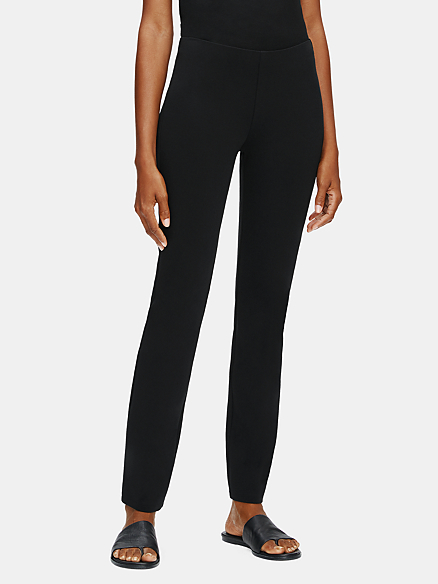 Plus 1X 2X  Black $198 Eileen Fisher Sleek Track Pants