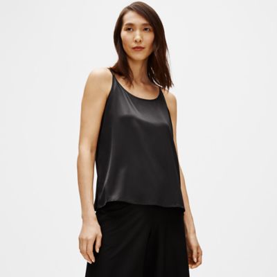 eileen fisher stretch silk shirt